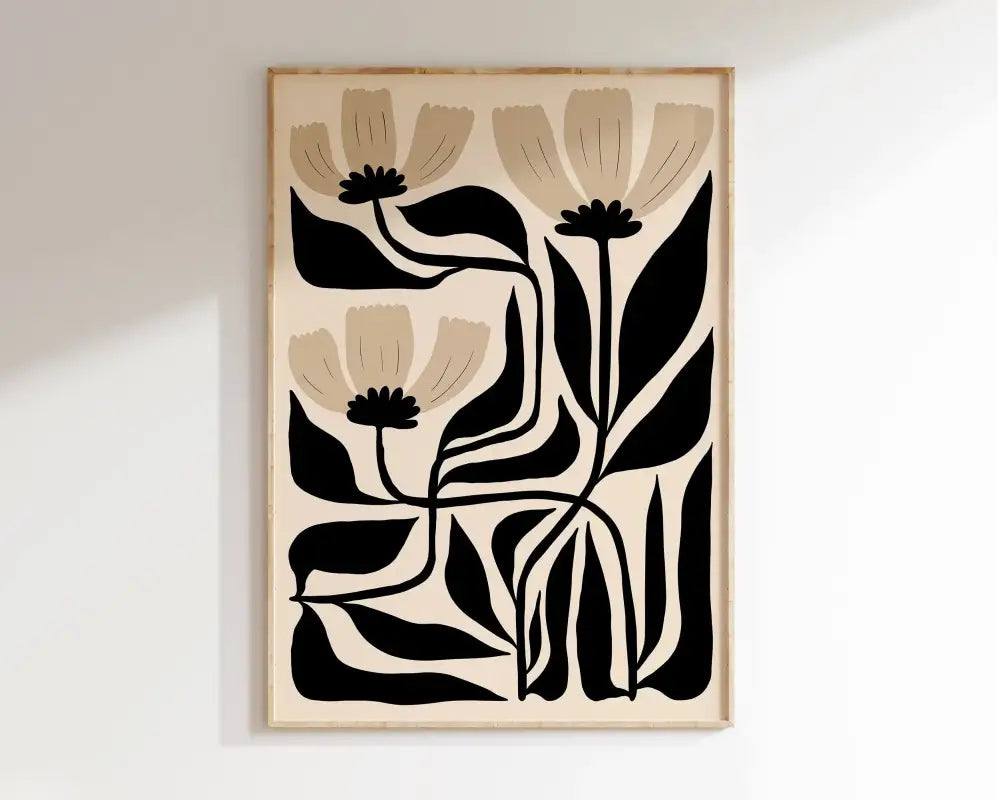 DecorBites™ Geometric Mid Century Canvas Wall Art