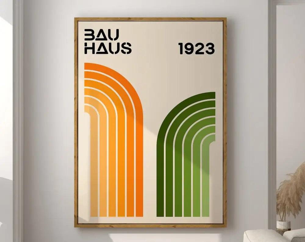 DecorBites™ Geometric Mid-Century Canvas Wall Art Print