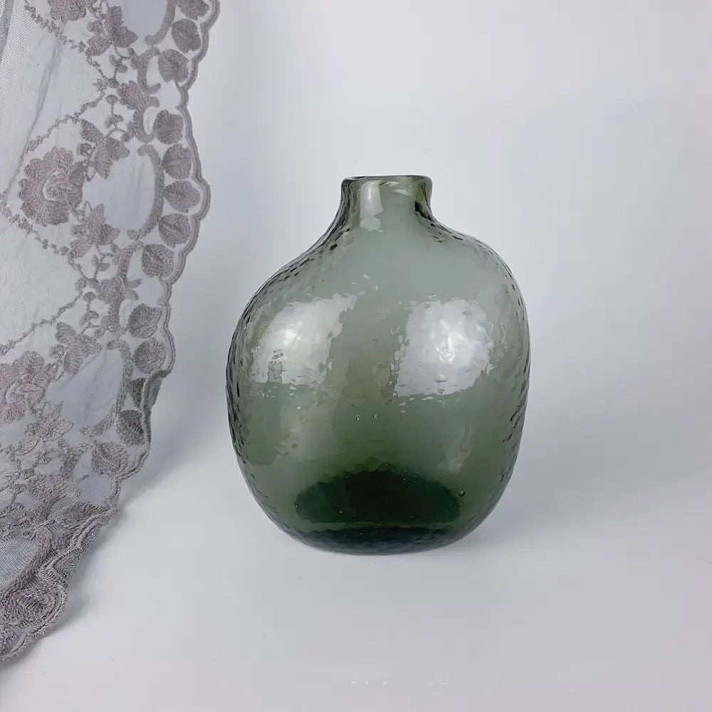 DecorBites™ Geometric Zen Glass Vase for Single Flower Arrangement