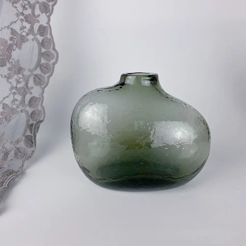 DecorBites™ Geometric Zen Glass Vase for Single Flower Arrangement