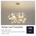 DecorBites™ Ginkgo Leaf Chandelier: Elegant Nordic Art Luxury for Dining Room, Bedroom, Living Room