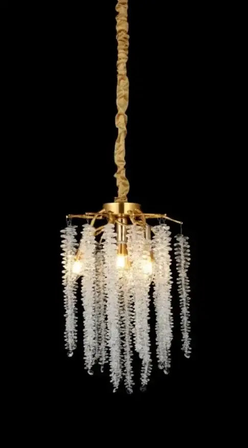 DecorBites™ Ginkgo Leaf Crystal Chandelier: Nordic Design Tree Branch Hanging Light