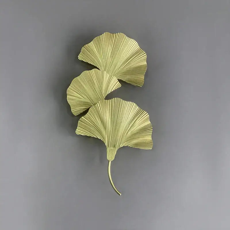 DecorBites™ Ginkgo Leaf Gold Wall Lamp for Hotel Bedroom and Corridor
