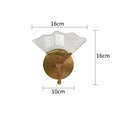DecorBites™ Ginkgo Leaf LED Crystal Wall Lights for Home Decor and Lighting