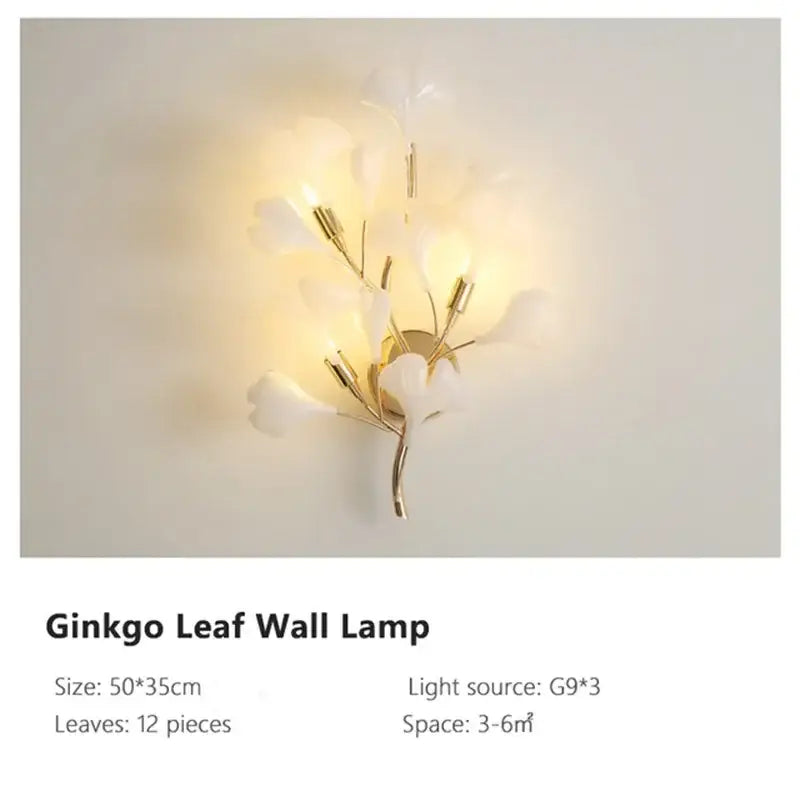 DecorBites™ Ginkgo Leaf Pendant Chandelier for Nordic Romantic Living Room Decor
