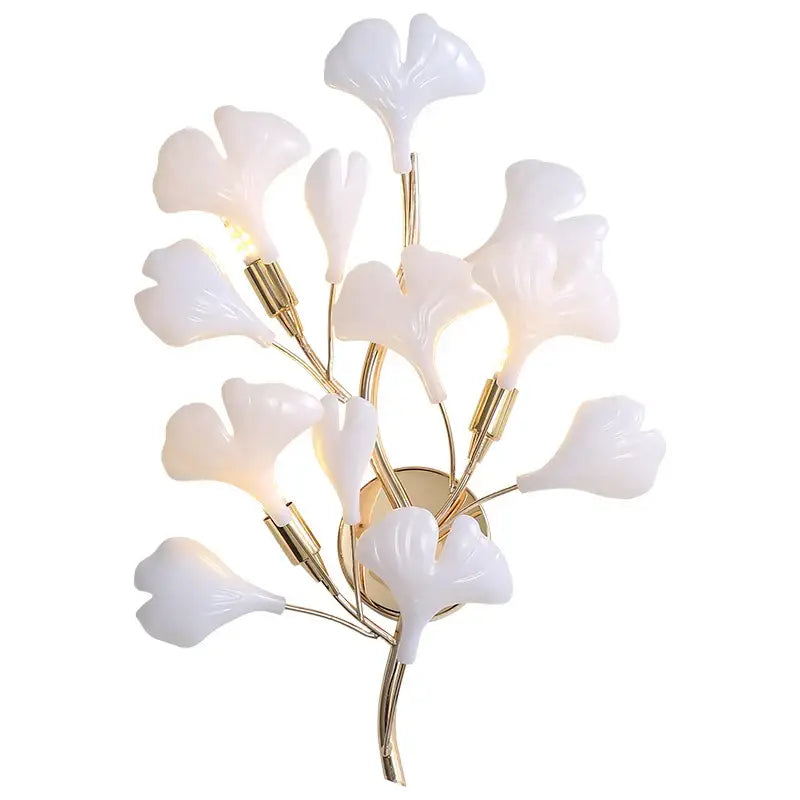 DecorBites™ Ginkgo Leaf Wall Lamp: Modern Luxury for Bedroom, Living Room & Corridor