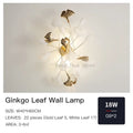 DecorBites™ Ginkgo Leaf Wall Lamp: Modern Luxury for Bedroom, Living Room & Corridor