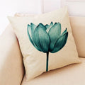 DecorBites™ Ginkgo Leaves Linen Cushion Cover for Modern Home Decor & Living Room