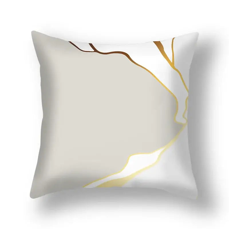 DecorBites™ Ginkgo Leaves Print Sofa Pillowcase 45x45cm Modern Nordic Chair Cushion Cover