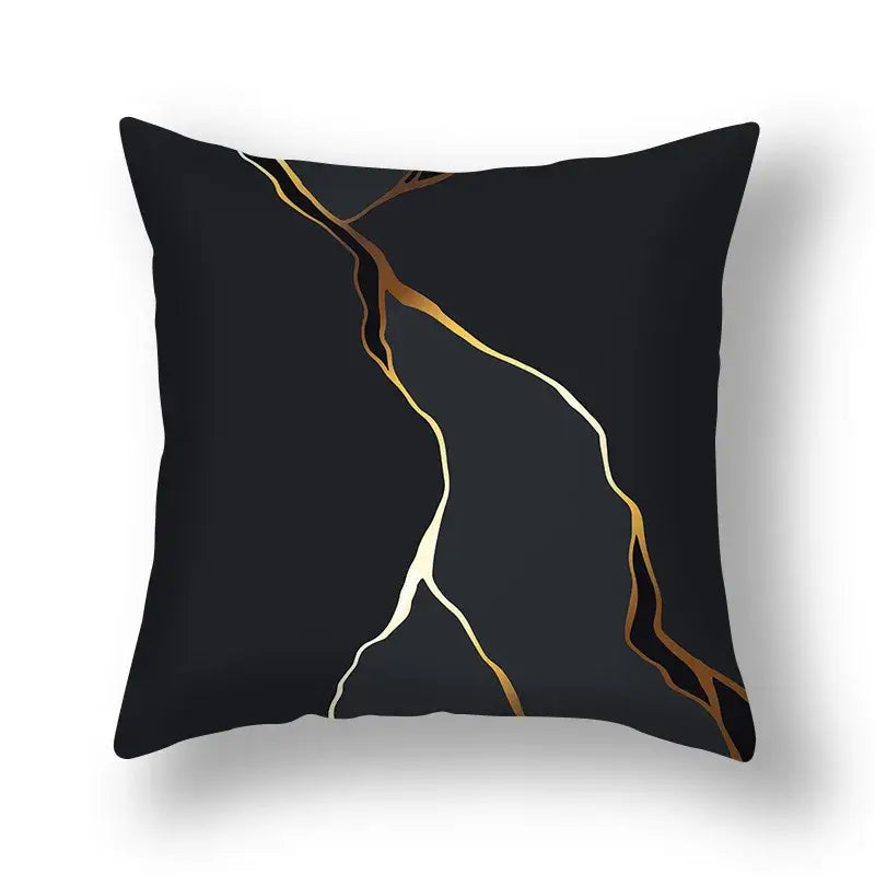 DecorBites™ Ginkgo Leaves Print Sofa Pillowcase 45x45cm Modern Nordic Chair Cushion Cover