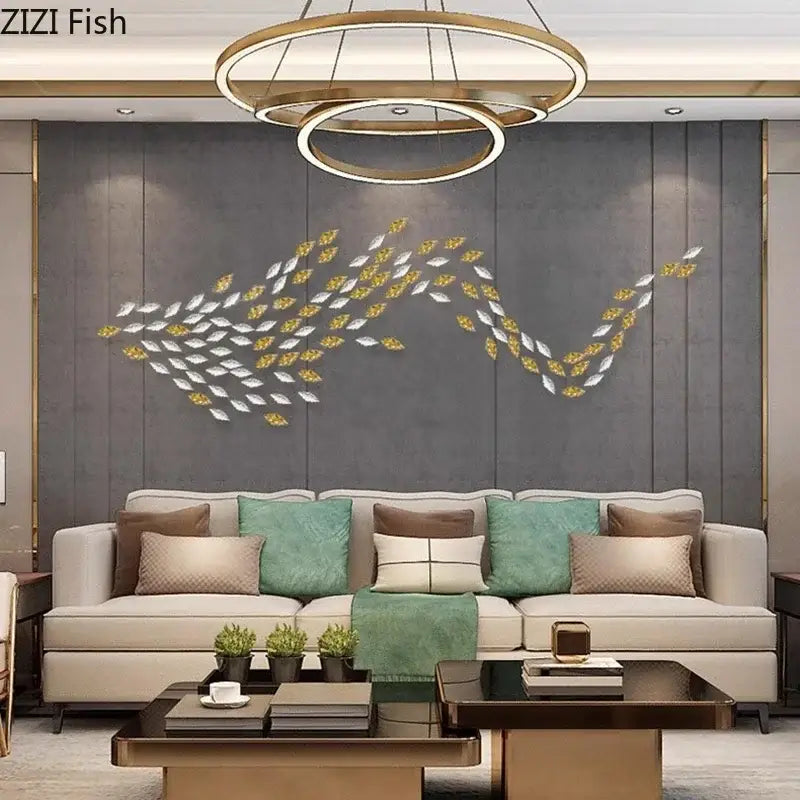 DecorBites™ Ginkgo Leaves Wall Hanging Ornaments | Living Room Background Decor