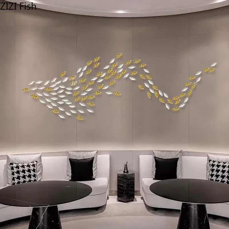 DecorBites™ Ginkgo Leaves Wall Hanging Ornaments | Living Room Background Decor