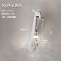 DecorBites™ Giraffe Love Wall Lamp: Resin Animal Atmosphere Bedside Lighting for Cute Room Decor