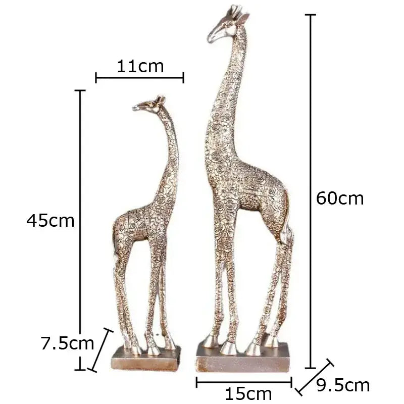 DecorBites™ Giraffe Resin Statue Ornament Desk Decoration Room Aesthetic Decor