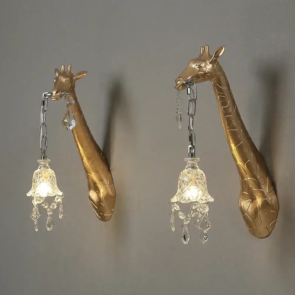 DecorBites™ Giraffe Resin Wall Lamp Sconce Light for Bedside & Living Room Decor
