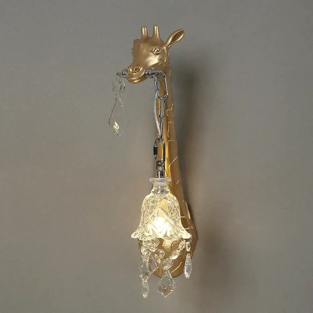 DecorBites™ Giraffe Resin Wall Lamp Sconce Light for Bedside & Living Room Decor