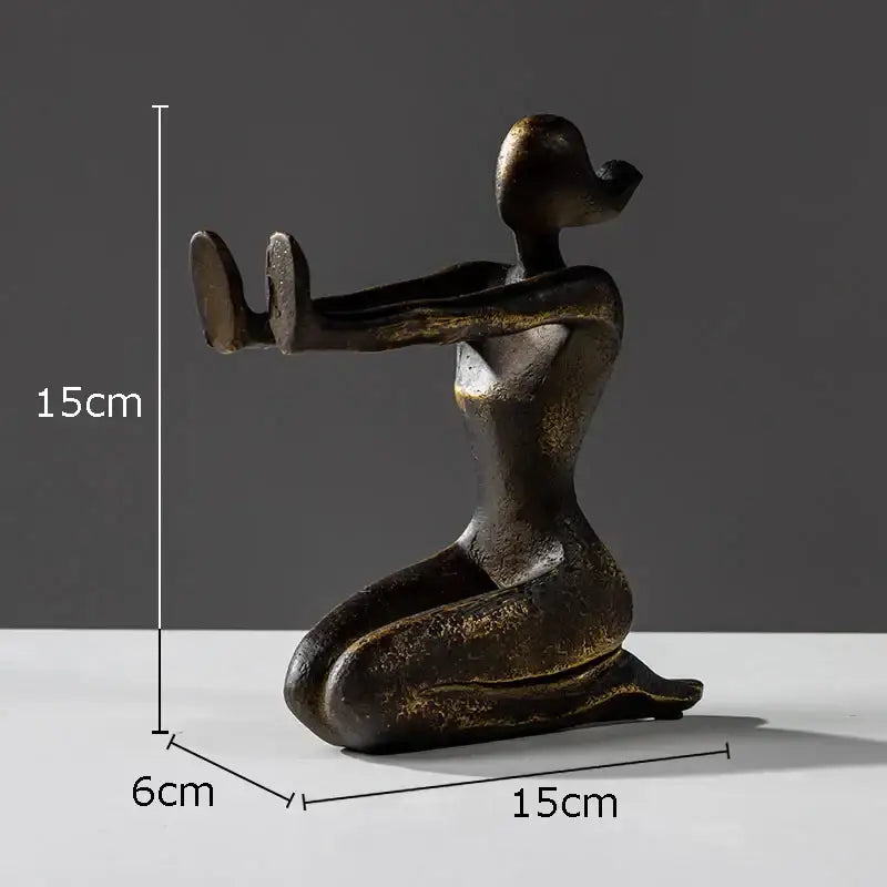 DecorBites™ Girl Statue Bookends Decor Resin Decoration for Desk, Bookcase, Library