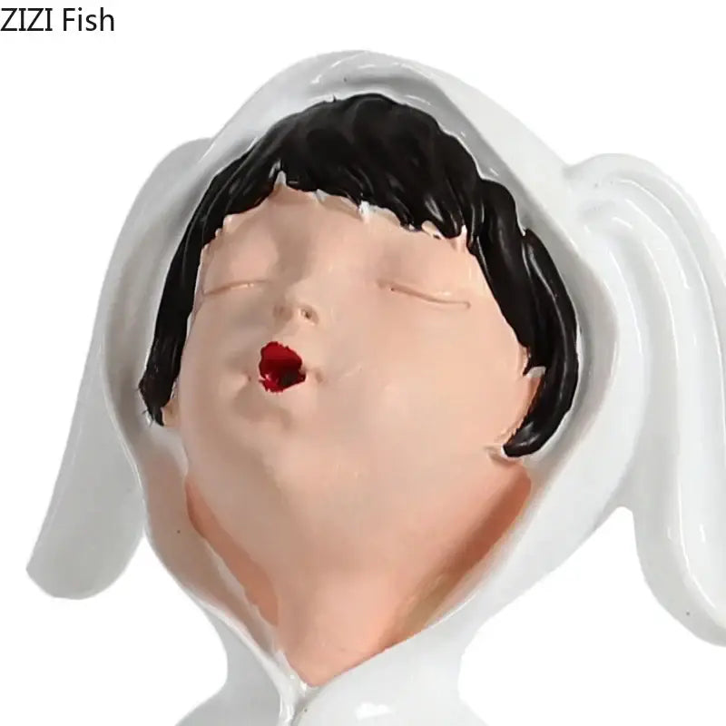 DecorBites™ Girls and Books Resin Sculpture Figure for Modern Room Decor