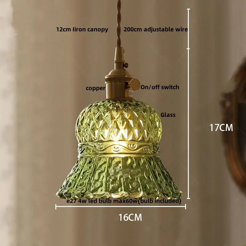 DecorBites™ Glabe Glass LED Pendant Light Fixture, Nordic Modern Design for Bedroom, Kitchen, Aisle