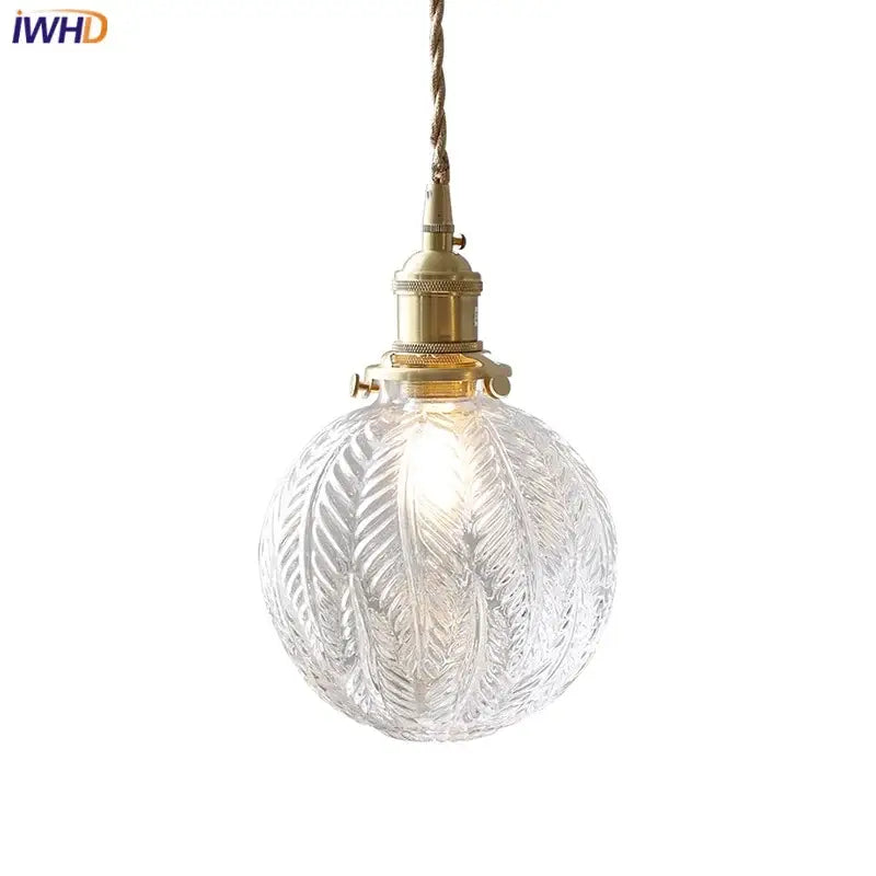 DecorBites™ Glabe Glass LED Pendant Light Fixture, Nordic Modern Design for Bedroom, Kitchen, Aisle