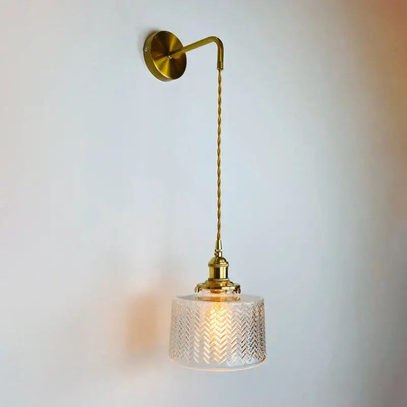 DecorBites™ Glass Adjustable LED Sconce Wall Light for Bedroom Home Decor