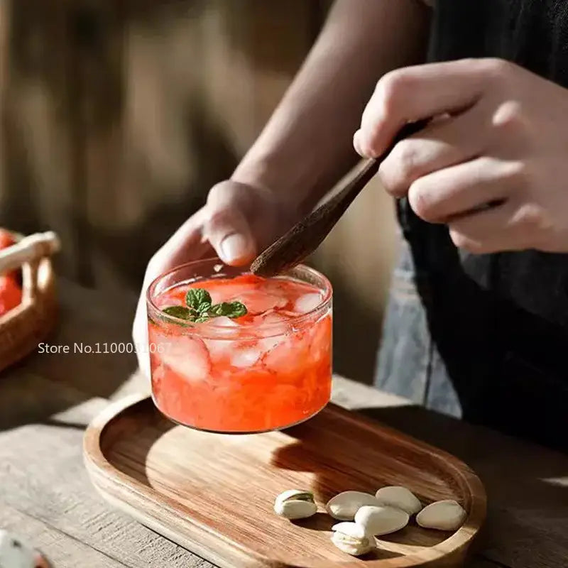 DecorBites™ Glass Afternoon Tea Dessert Bowl for One Person