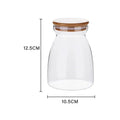 DecorBites™ Glass Airtight Canister with Wood Lid - Food Storage Solution for Kitchen