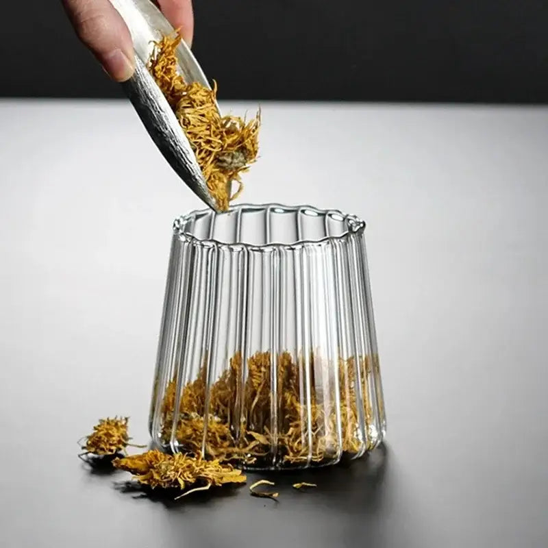 DecorBites™ Glass Airtight Canister with Wooden Lid | Stylish Kitchen Storage Solution