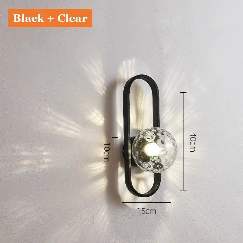 DecorBites™ Glass Aisle Wall Lamp Post-Modern Indoor Decoration Art Lighting