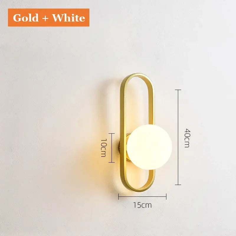 DecorBites™ Glass Aisle Wall Lamp Post-Modern Indoor Decoration Art Lighting