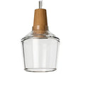 DecorBites™ Glass and Wood Pendant Light for Modern American Retro Dining Loft Decor