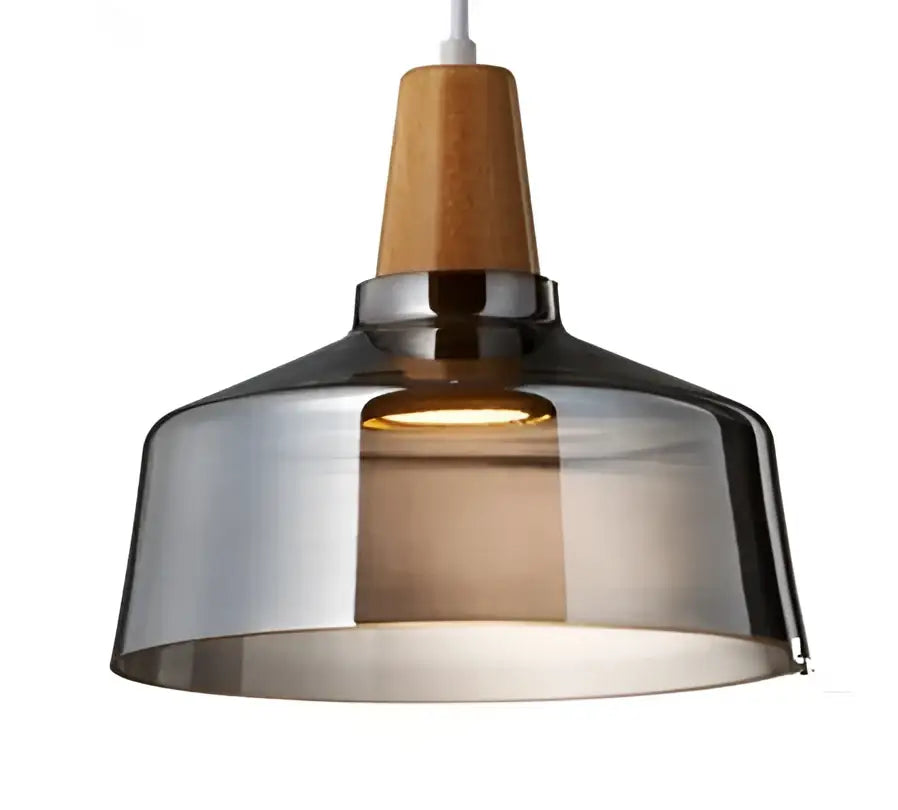 DecorBites™ Glass and Wood Pendant Light for Modern American Retro Dining Loft Decor