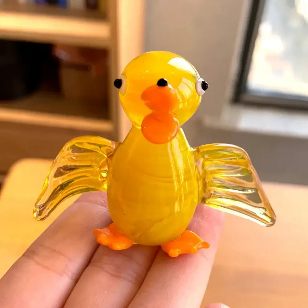 DecorBites™ Glass Animal Figurines: Hand Blown Art Collectibles for Home Decor & Gifts