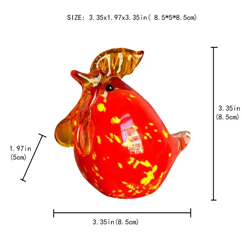 DecorBites™ Glass Animal Figurines: Hand Blown Art Collectibles for Home Decor & Gifts