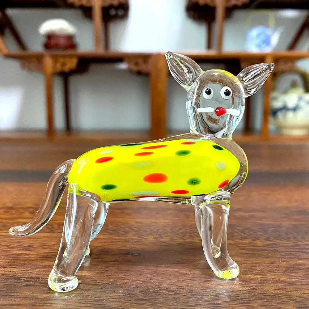 DecorBites™ Glass Animal Figurines: Hand Blown Art Collectibles for Home Decor & Gifts