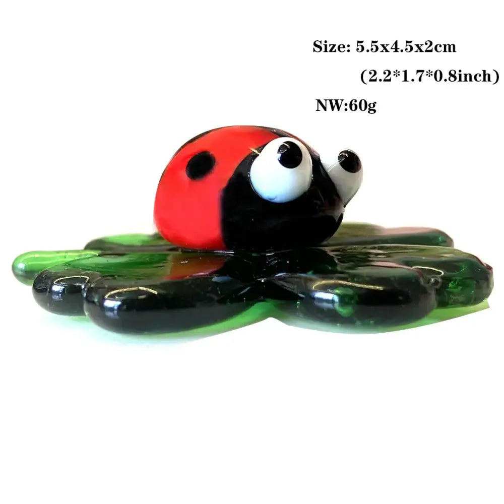 DecorBites™ Glass Animal Figurines: Hand Blown Art Collectibles for Home Decor & Gifts