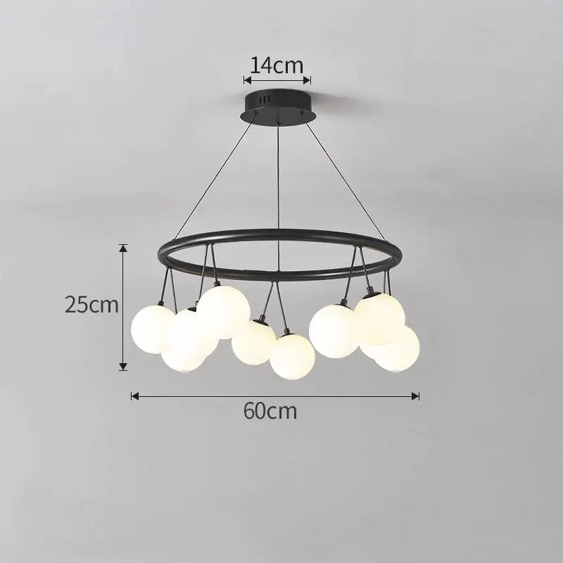 DecorBites™ Glass Art Chandelier for Living Room, Children's Room, Bedroom, Dining Room