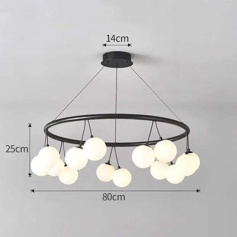 DecorBites™ Glass Art Chandelier for Living Room, Children's Room, Bedroom, Dining Room