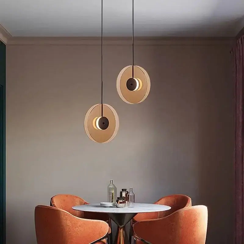 DecorBites™ Glass Art Chandelier: Nordic Minimalist LED Pendant Light for Home, Cafe, Bar