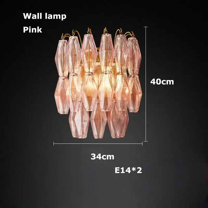 DecorBites™ Glass Art LED Chandelier for Living Room