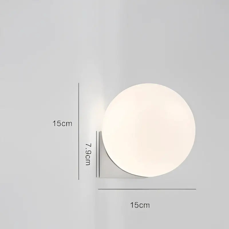 DecorBites™ Glass Ball Art Wall Lamp for Aisle Bedroom, Simple Decoration, LED Bedside Light