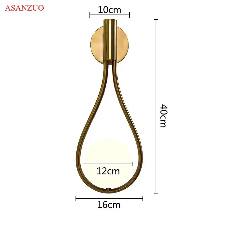 DecorBites™ Glass Ball Brass Pendant Light - Nordic Bedroom Simple Home Decor