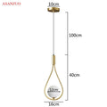 DecorBites™ Glass Ball Brass Pendant Light - Nordic Bedroom Simple Home Decor