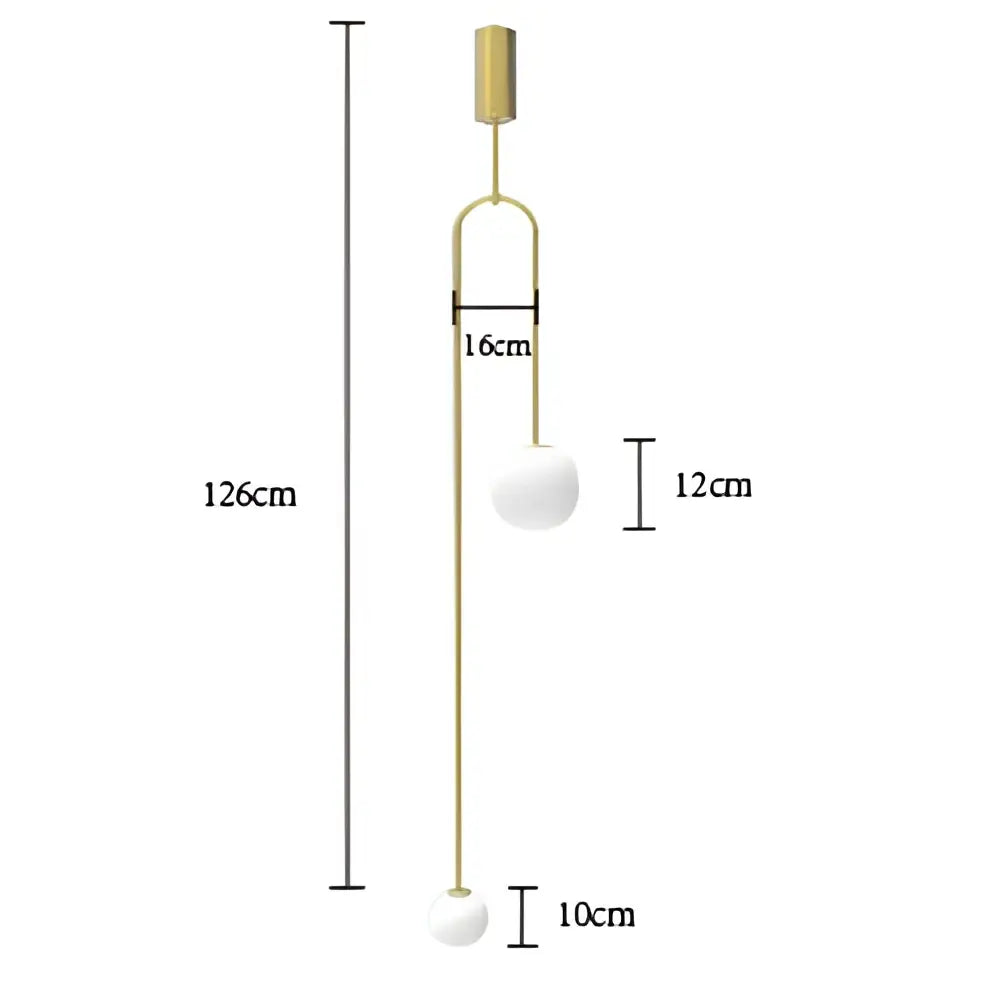 DecorBites™ Glass Ball Brass Pendant Lights LED for Restaurant and Bedroom Lighting