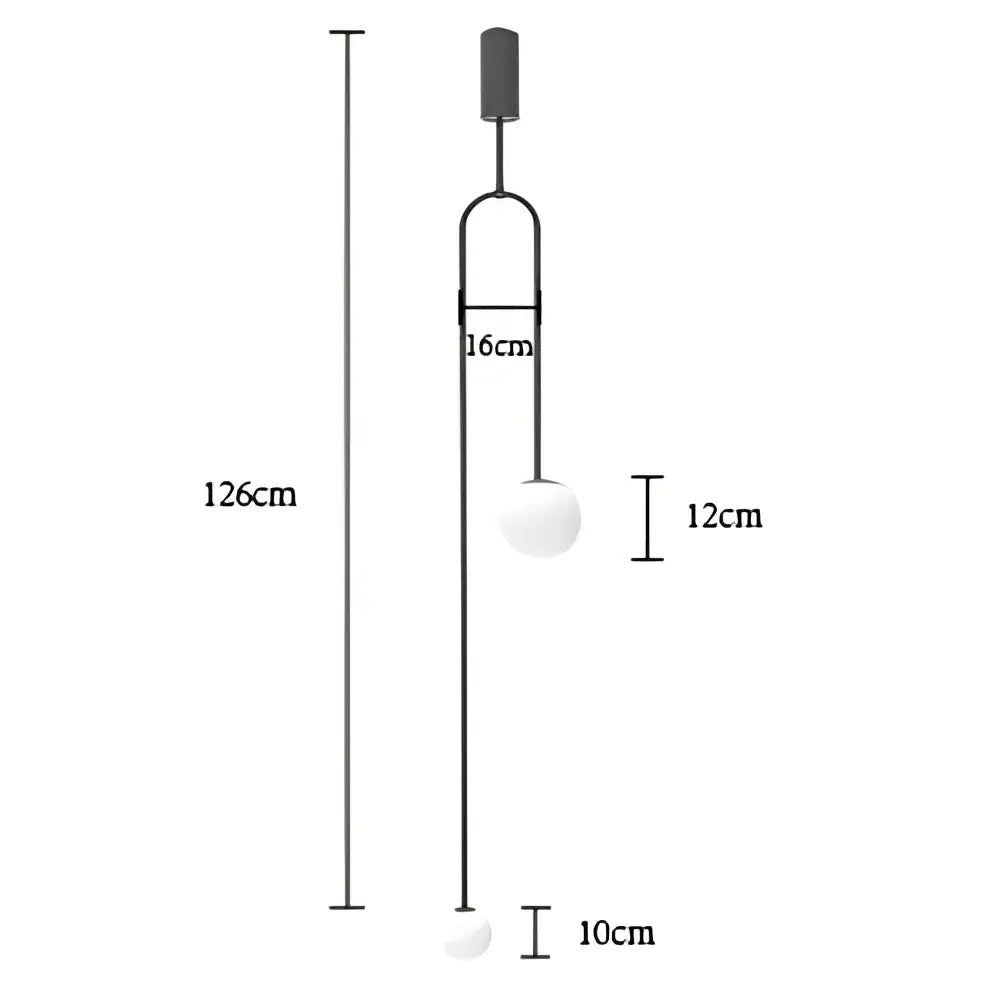 DecorBites™ Glass Ball Brass Pendant Lights LED for Restaurant and Bedroom Lighting