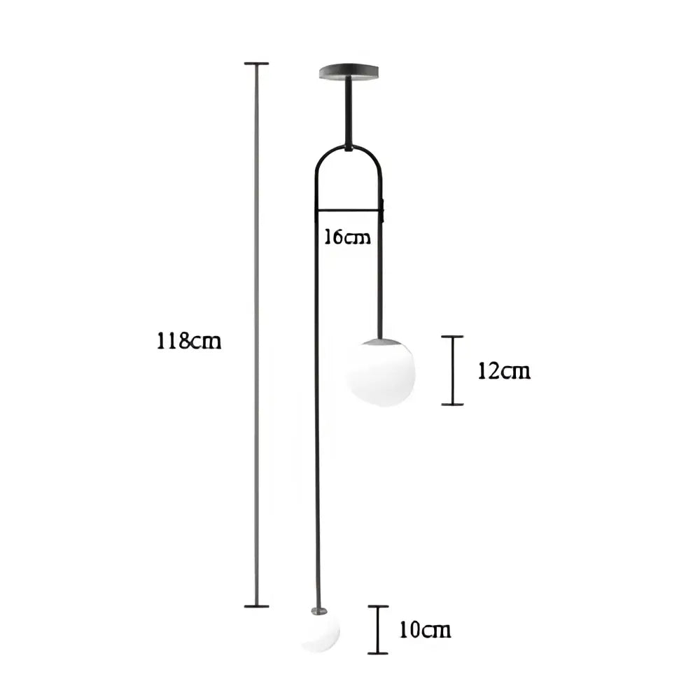 DecorBites™ Glass Ball Brass Pendant Lights LED for Restaurant and Bedroom Lighting