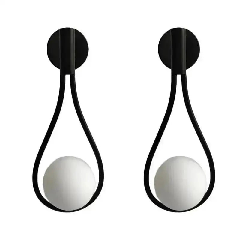 DecorBites™ Glass Ball Brass Wall Lamp LED Bedroom Living Room Lighting
