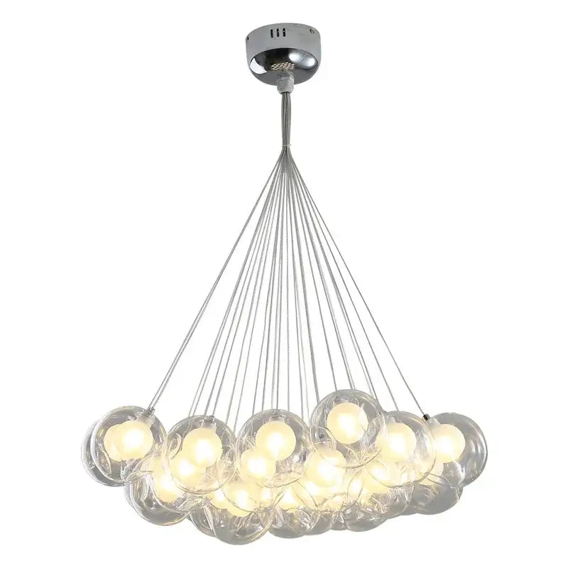 DecorBites™ Glass Ball Bubble Chandelier for Modern Living Room, Bedroom, Dining Table, Clothing Store