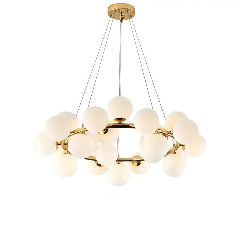 DecorBites™ Glass Ball Ceiling Chandelier for Dining and Living Room Decor
