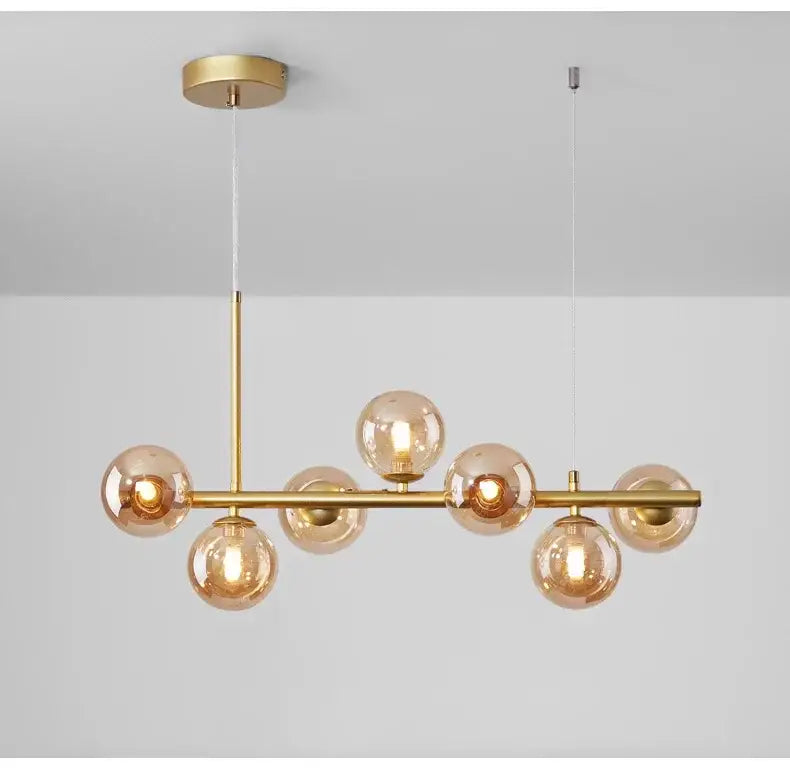 DecorBites™ Glass Ball Ceiling Chandelier for Dining Room